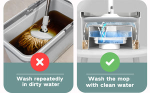 WASH YOUR MOP WITH CLEAN WATER 