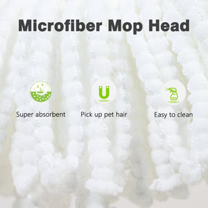 Oshang Spin Mop Head Refill 2 Pack (White)