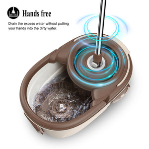 Oshang Stainless Steel Spin Mop and Bucket