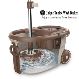 Oshang Stainless Steel Spin Mop and Bucket